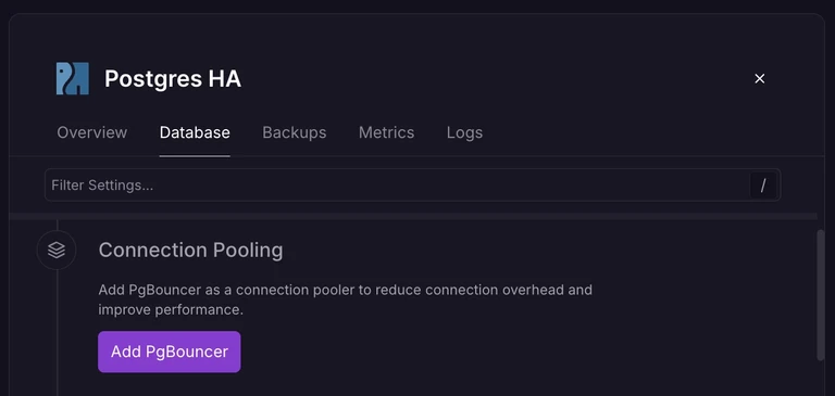 Postgres connection management