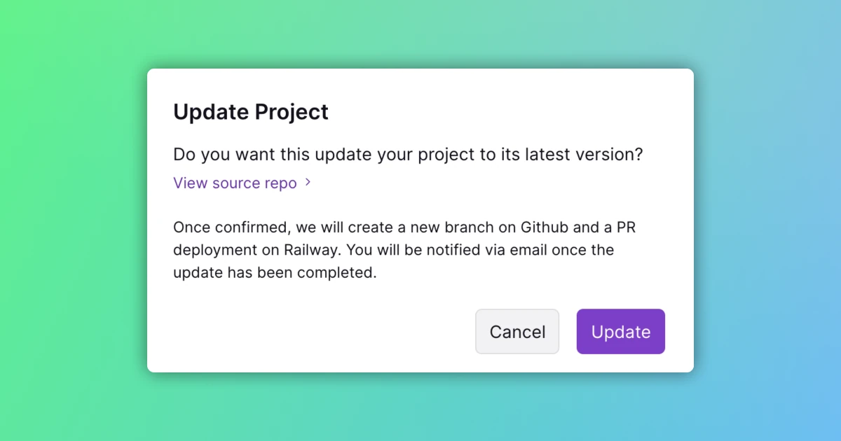 Updatable Starters, Metro Improvements, and Merry Christmas changelog image