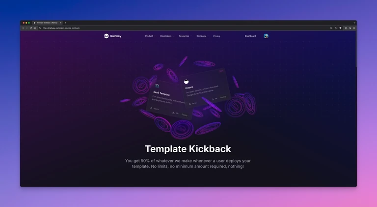 We’ve doubled the template kickback program from 25% to 50% for the next $1M of payouts