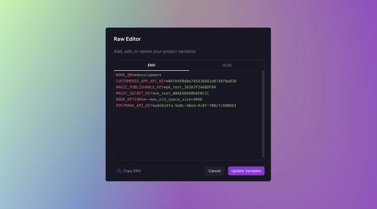The raw editor for variables received a number of small upgrades