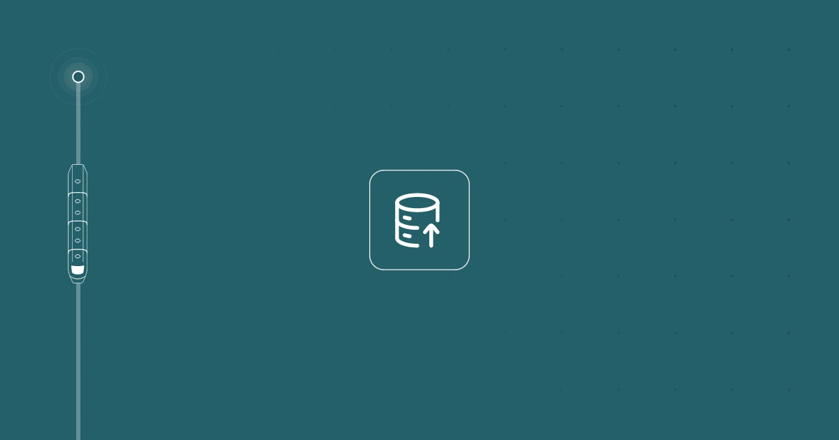 Changelog graphic using DatabaseExportIcon icon in teal