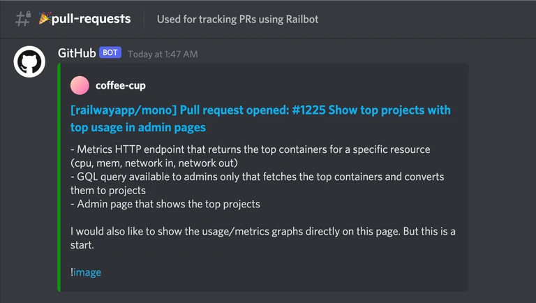 #pull-requests: Any new PRs or comments will end up in Pull Requests.