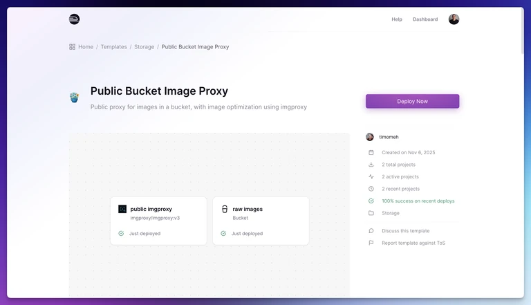 Buckets in templates