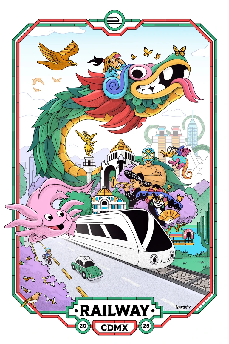 Art work for Railway x Mexico City