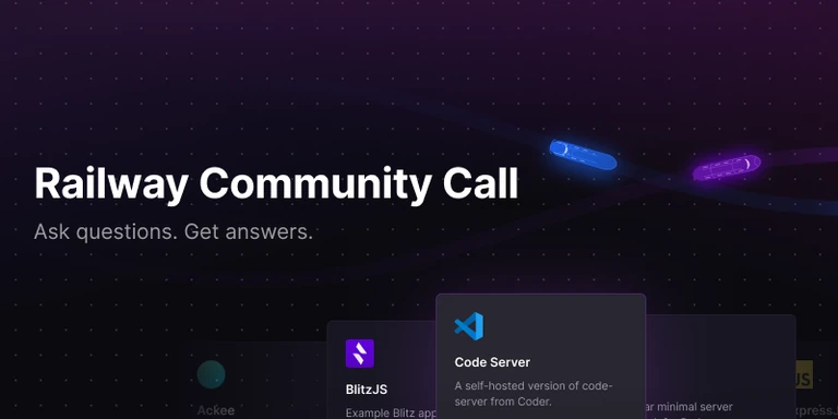 The next Railway Community Call is Dec 9th, 2022.