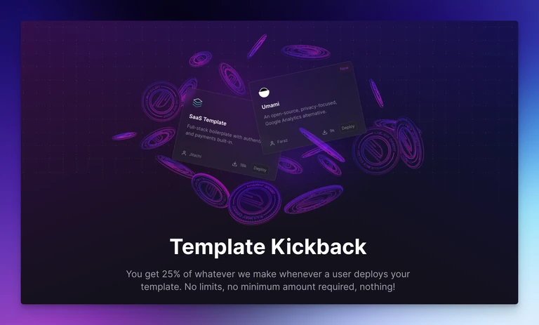 Template kickbacks are now awarded down to $0.01