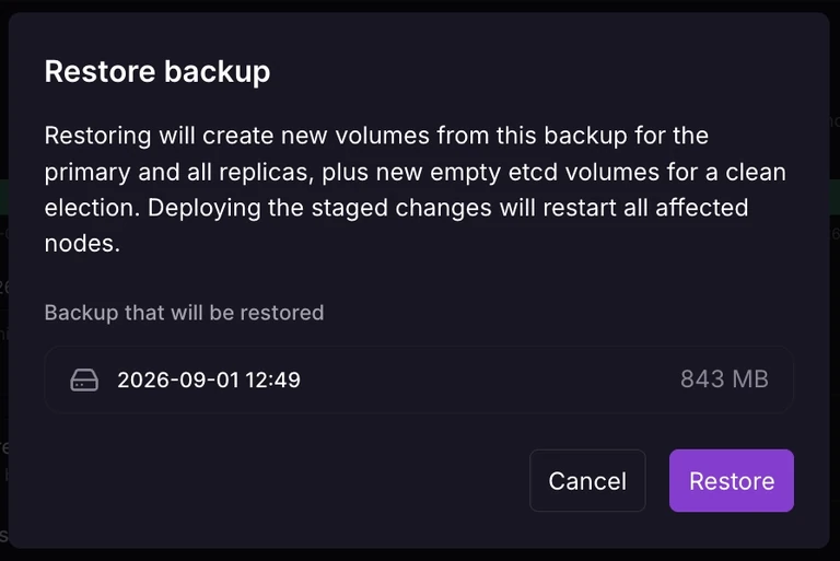 Postgres backups