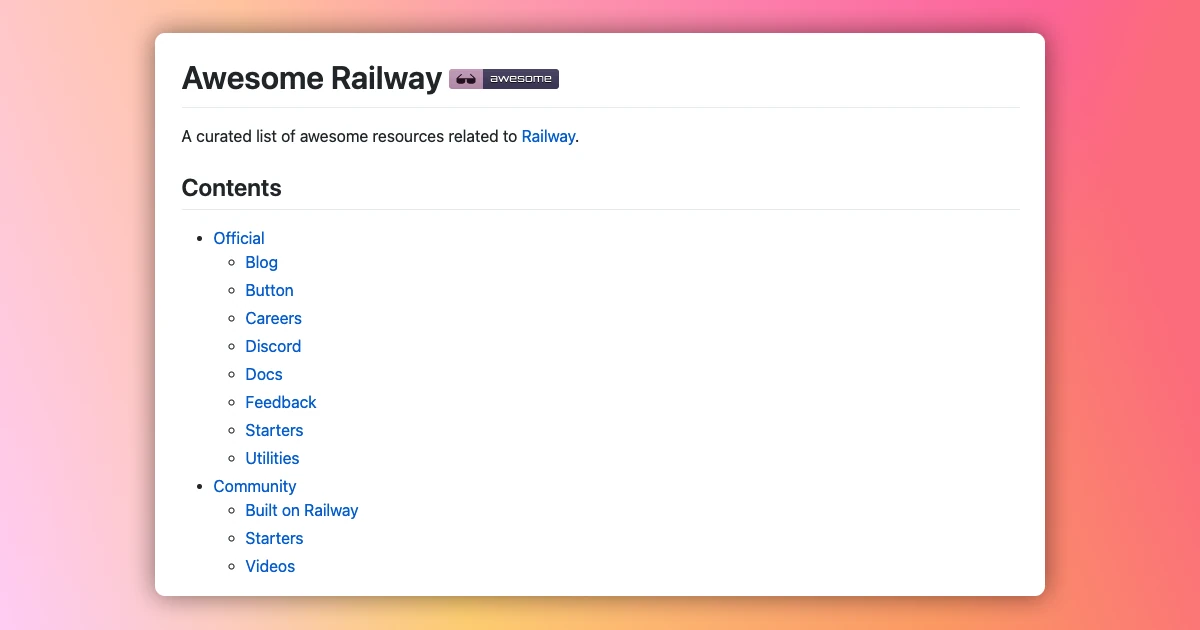 Starters Overhaul, Awesome Railway, and ToS Prompt changelog image