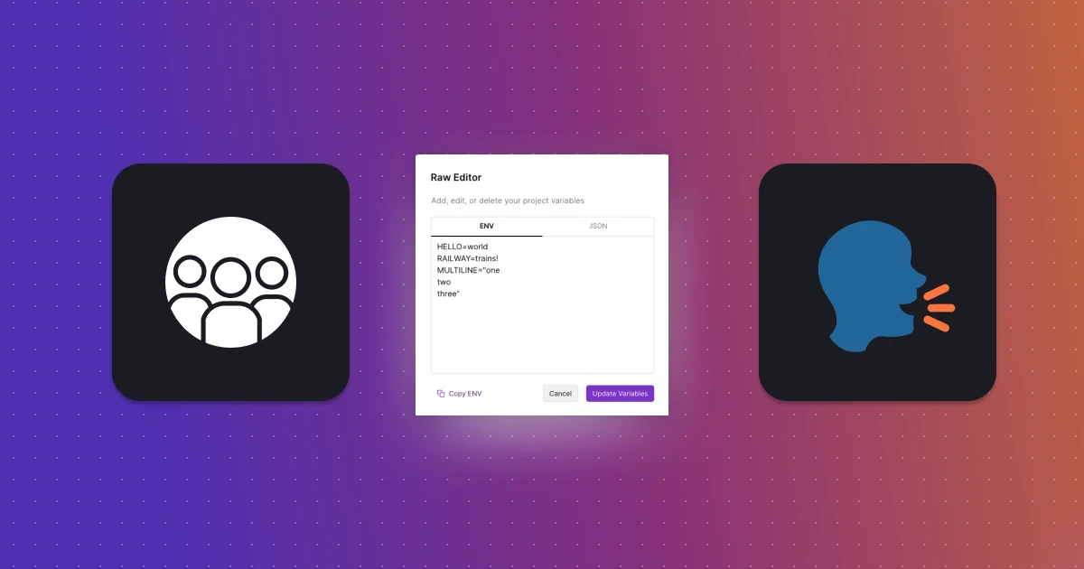 Raw Env Variables Editor, Automatic Team Support Onboarding, Community Call changelog image