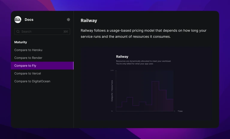 New comparison docs show how Railway stacks up against the competition