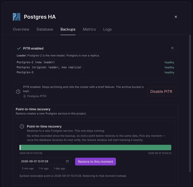 Postgres High Availability