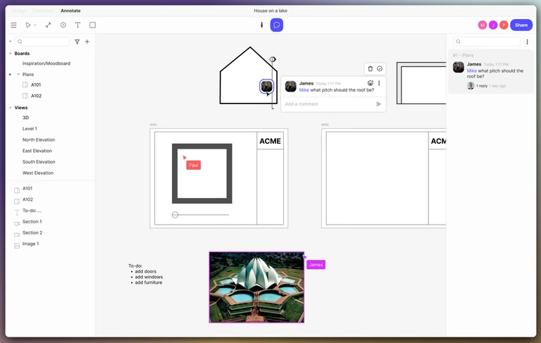 Arcol also features tools for documentation.