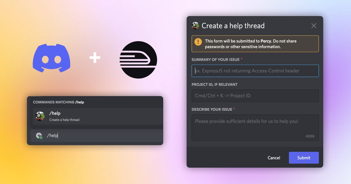 Discord Help Modal, Buildpack Woes, and Multi-service Blog Post changelog image