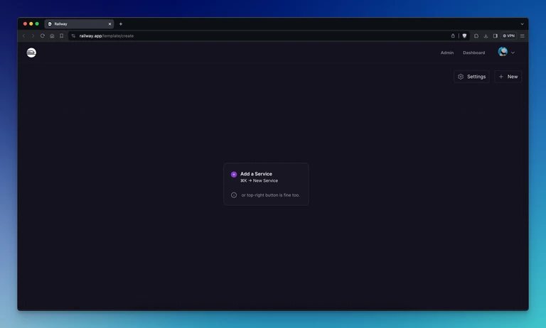 The new template composer is similar to a blank canvas