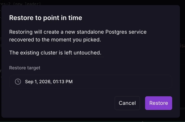 Postgres backups