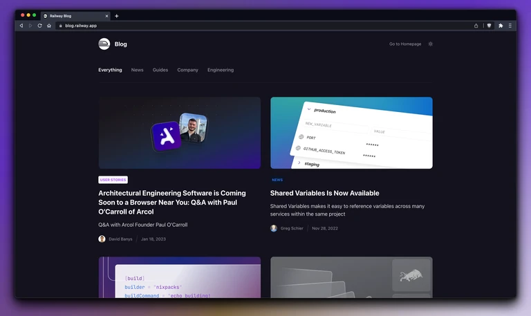 The blog received a visual upgrade in preparation for new content series