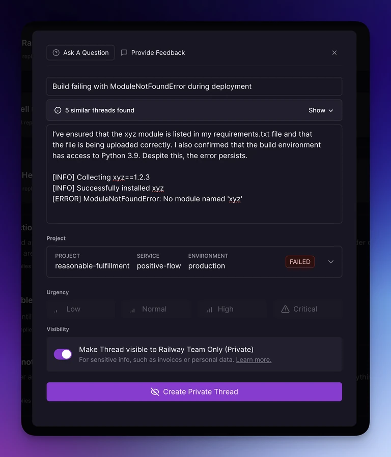 Help Station’s slick new thread flow