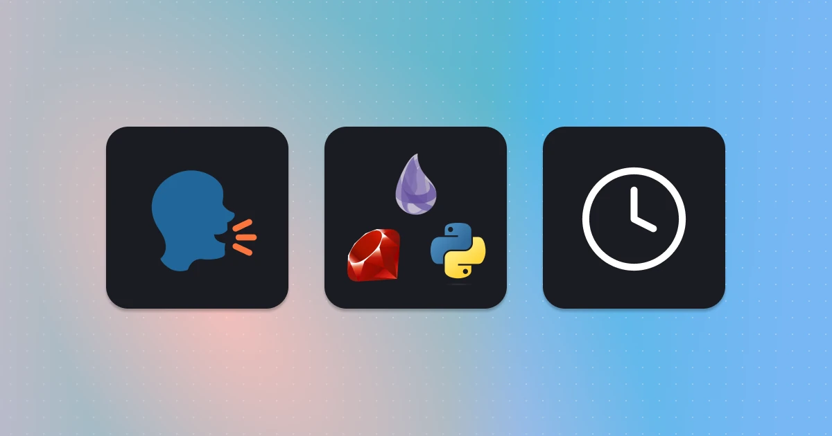 No Stacking Execution Hours, Better Ruby/Python Support, More Guides changelog image