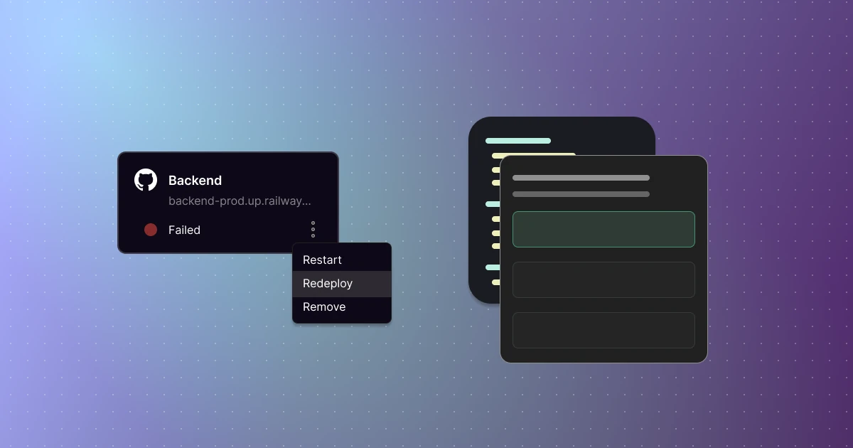 Config as Code Beta, Redeploy Button, Updated Context Menu GA changelog image