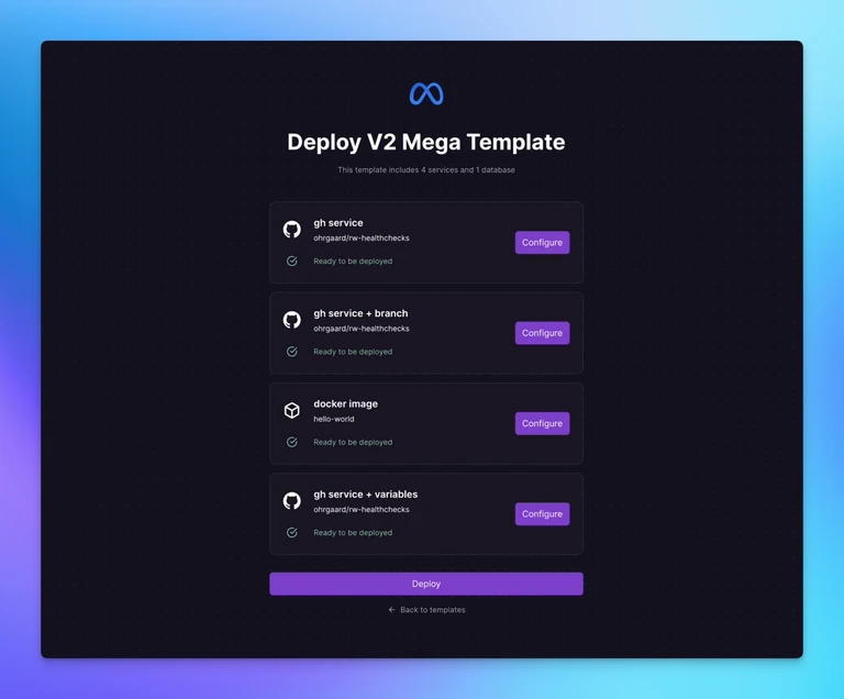 Multi-component templates that reference multiple GitHub repos are now easier to deploy