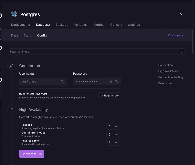 Postgres High Availability