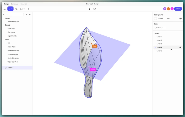 Arcol allows users to work with complex geometry.